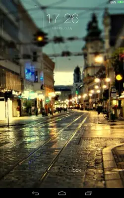 Rainy City xLocker android App screenshot 0